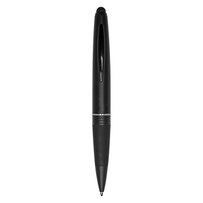Bolígrafo Touch Marusi negro mate, punta capacitiva