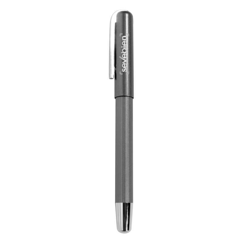 Bolígrafo Rio metal, tinta gel negra