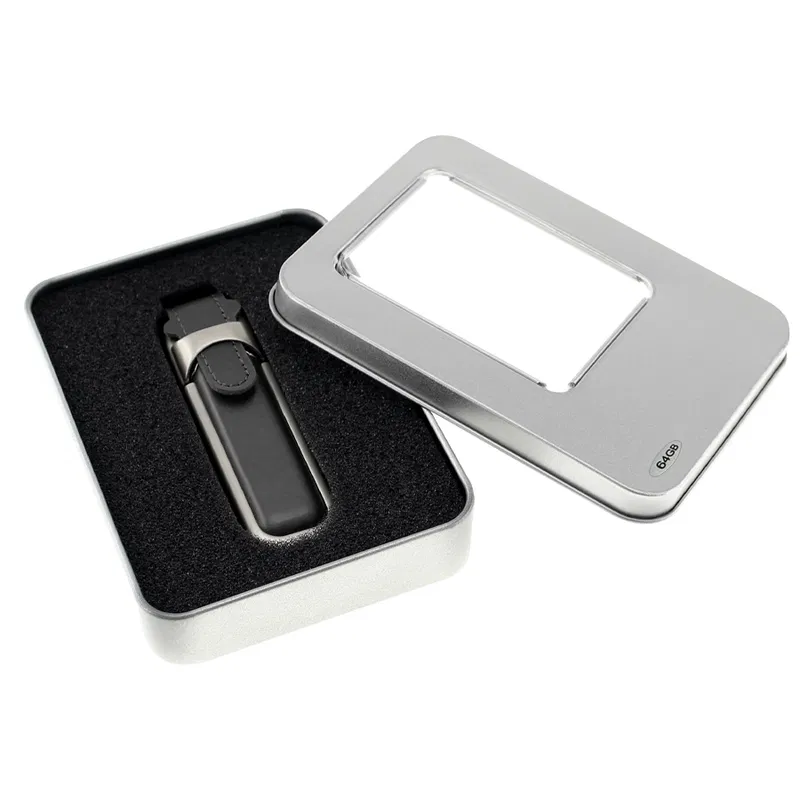 Usb Pendrive 64gb De Eco-Cuero 64 GB aluminio