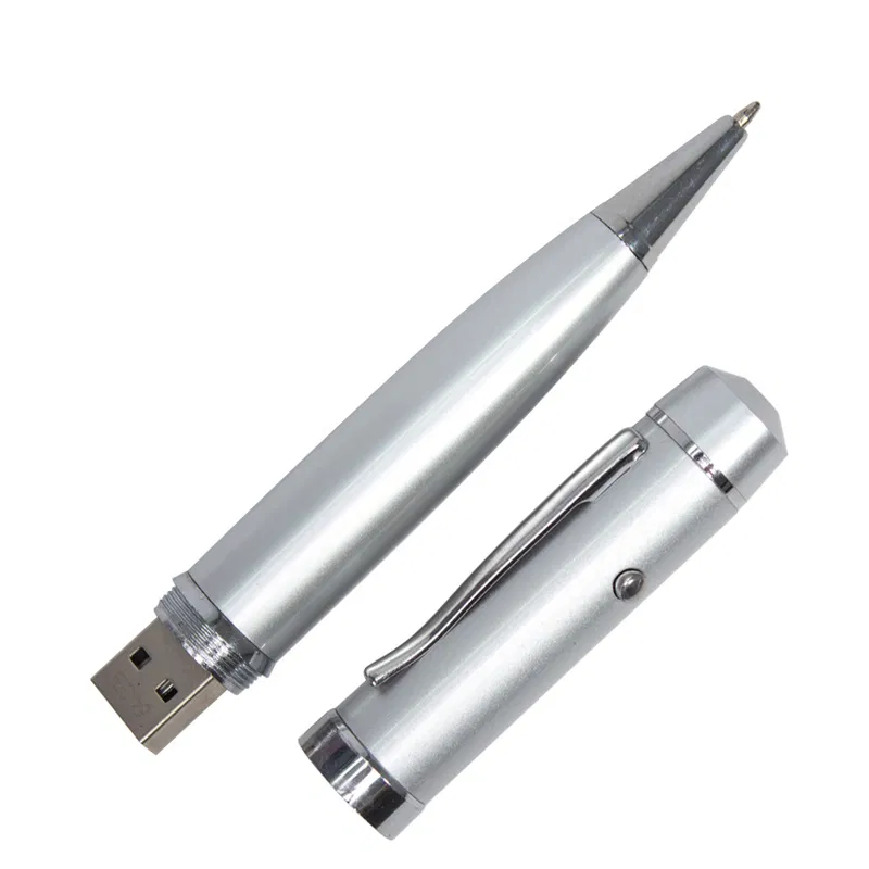 Usb Bolígrafo Puntero Láser Pendrive 64gb acero Usb Bolígrafo Puntero Láser Pendrive 64gb acero