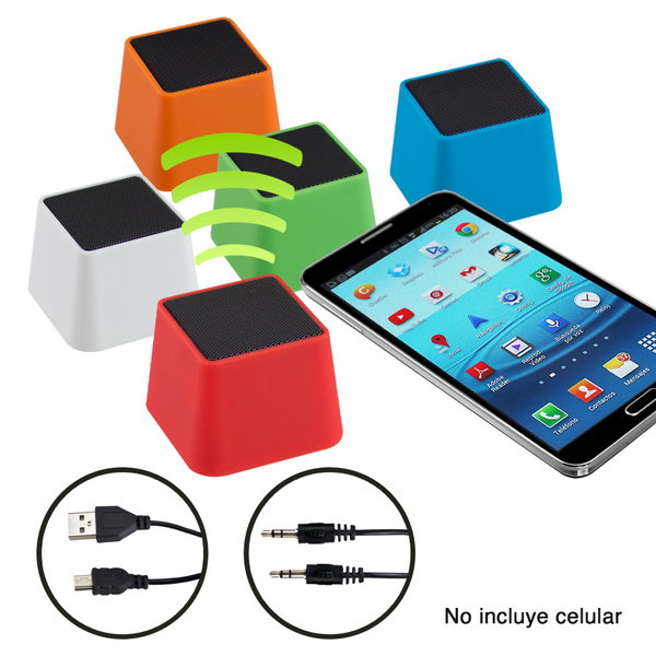 Bluetooth Altavoz Pyramid silicona 3W personalizado con logo empresa - Merchandising corporativo Chile