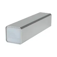 Cargador Power Bank Metálico 2200mah inox