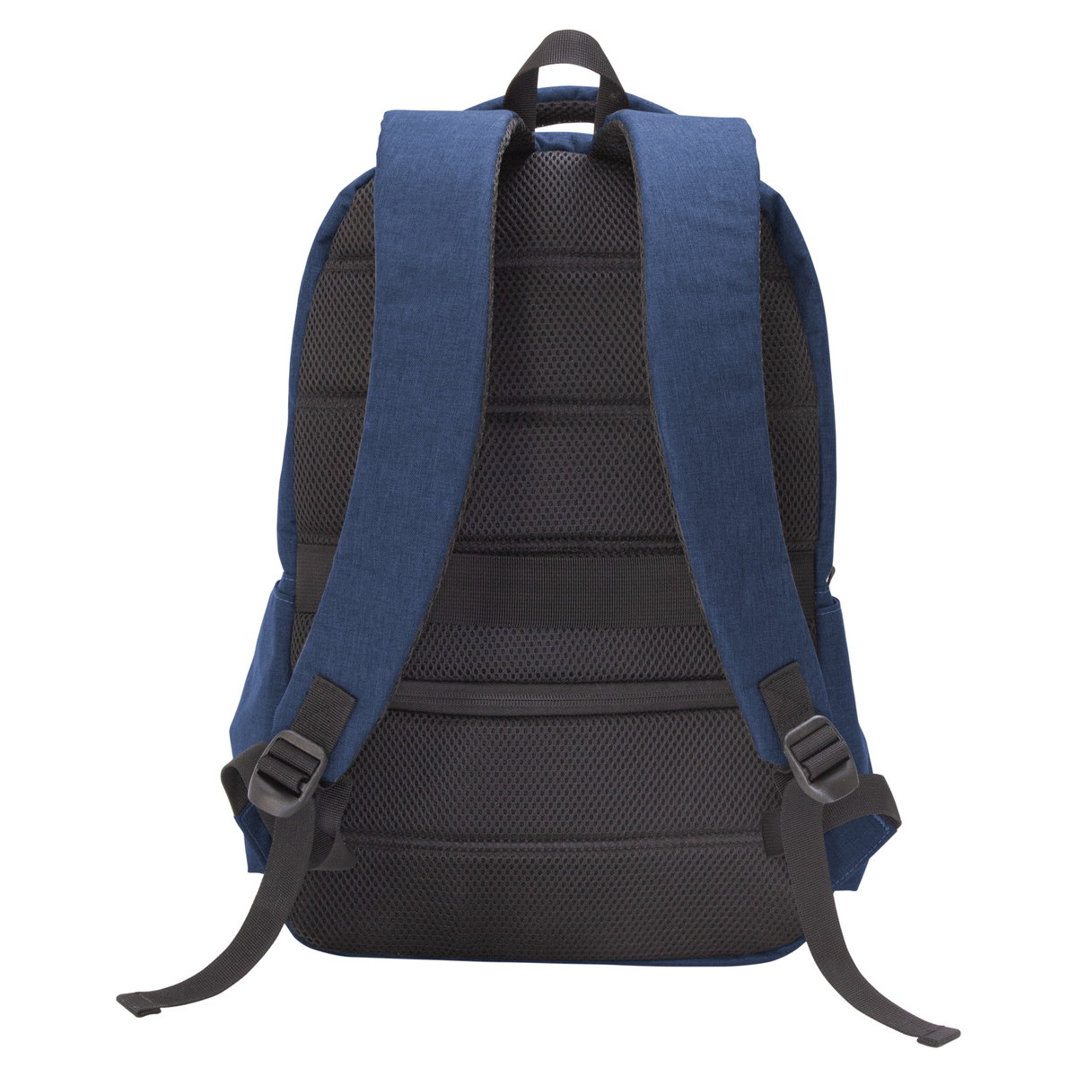 Espalda de la mochila con correas ajustables y acolchado.
