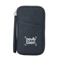 Billetera Wally poliéster 300D, cierre perimetral