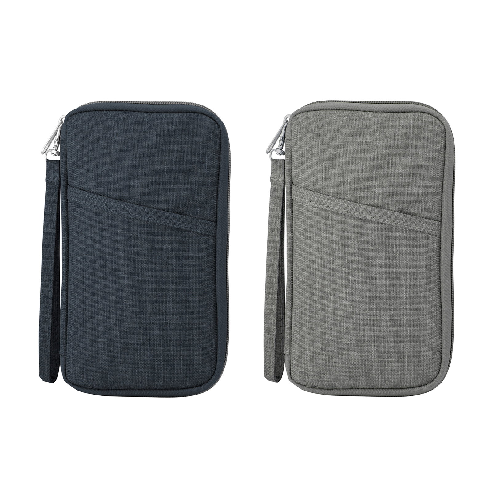 Billetera Wally textil tipo lona, cremallera