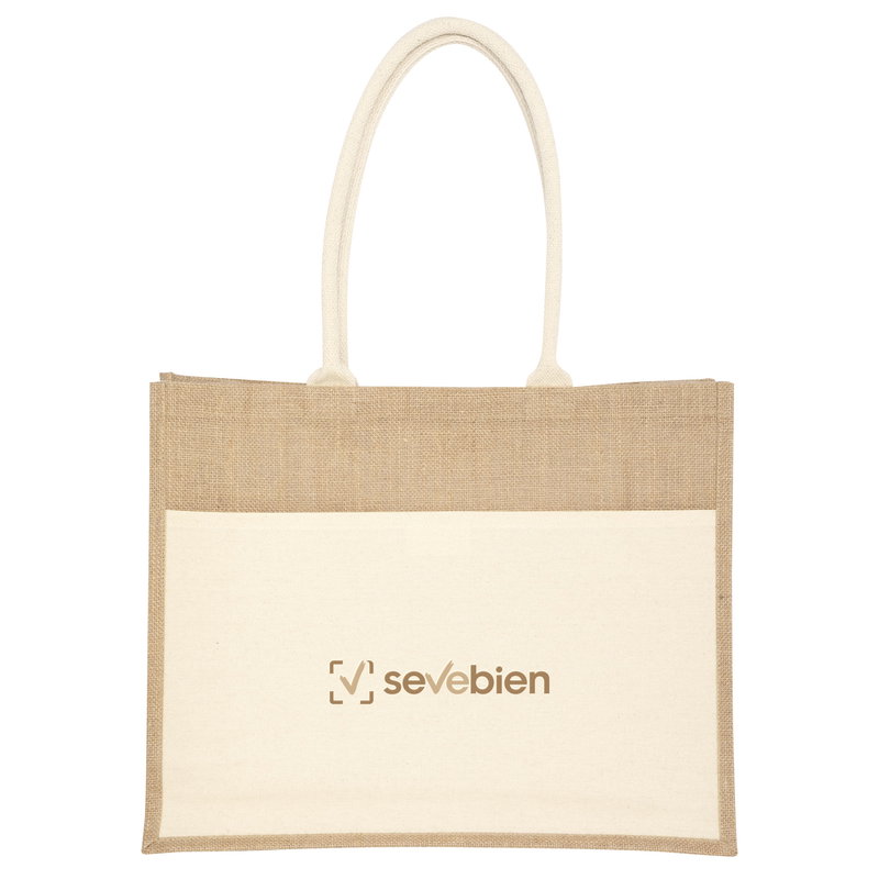 Bolsa De Algodón Y Yute Yucatán 24 L yute y lona
