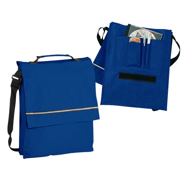 Maletín Portadocumentos poliéster 600D, velcro personalizado con logo empresa - Merchandising corporativo Chile
