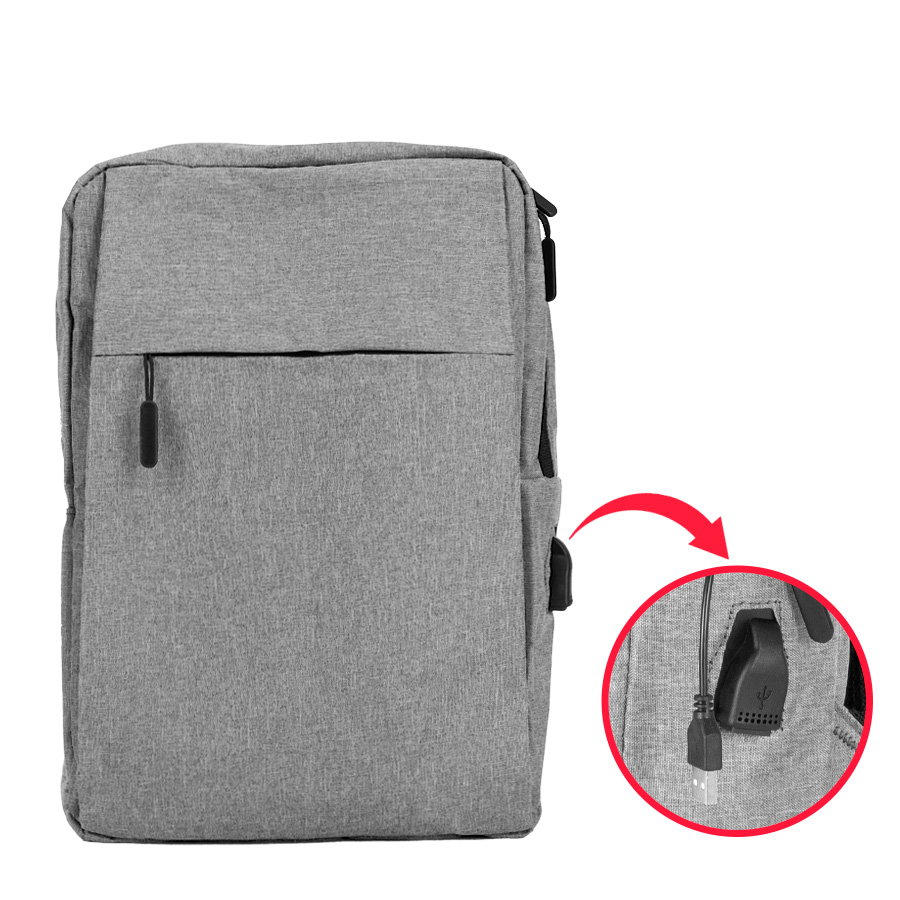 Mochila Porta-Notebook Hope 12l poliéster denim — vista destacada