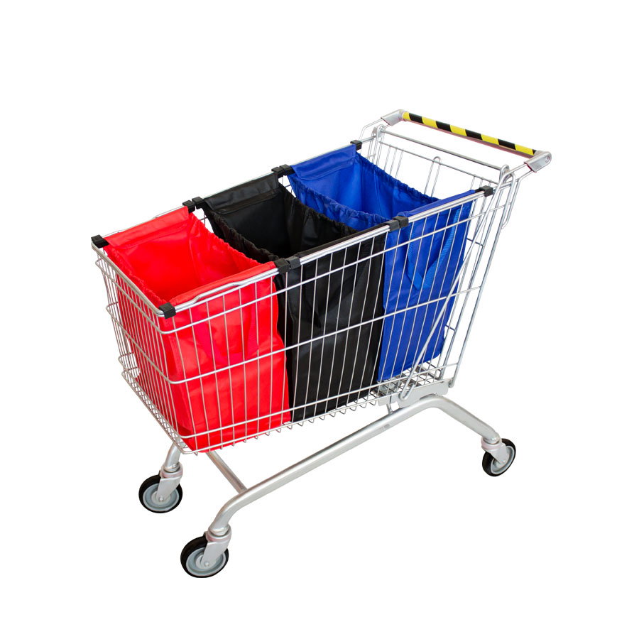 Bolsa Reutilizable Super-Cart tela plástico — vista destacada