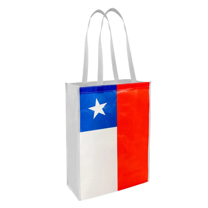 Bolsa Tnt Bandera Chilena Mediana tela TNT 30x40 cm
