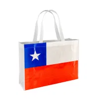 Bolsa Tnt Bandera Chilena Grande plástico
