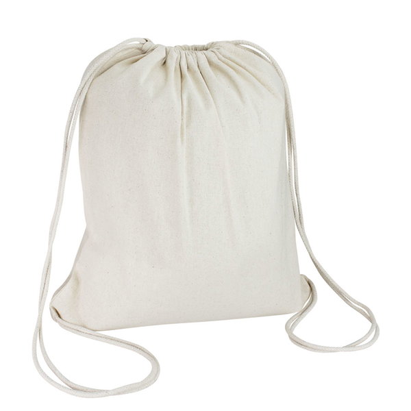 Mochila 100% Algodón Bombai 38 x 41 cm personalizado con logo empresa - Merchandising corporativo Chile