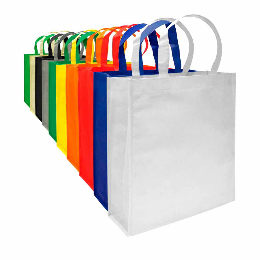 Bolsa Reutilizable Big tela TNT plástico personalizado con logo empresa - Bolsas TNT Laminado corporativo Chile