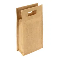 Bolsa De Yute 2 Botellas De Vino yute natural