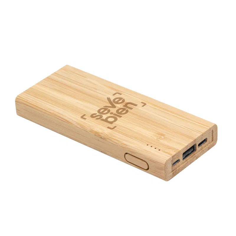 Power Bank Bambpower 5000 mAh bambú