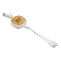 Cable Retráctil De Carga Conny plástico y bambú