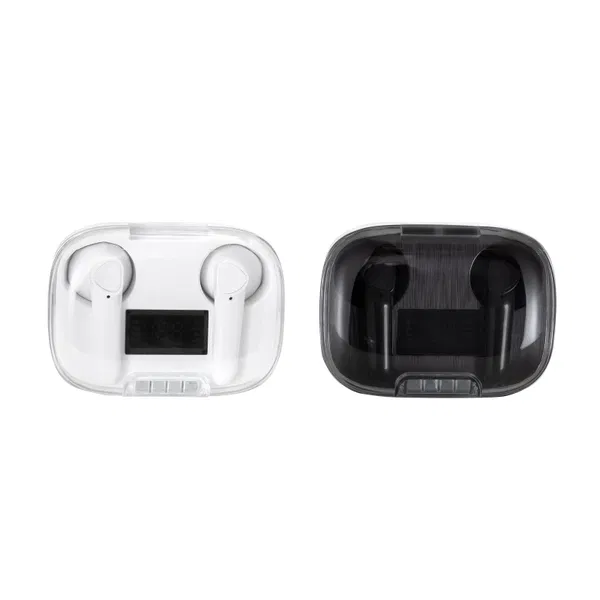 Auriculares Bluetooth Jackson plástico rígido personalizado con logo empresa - Merchandising corporativo Chile