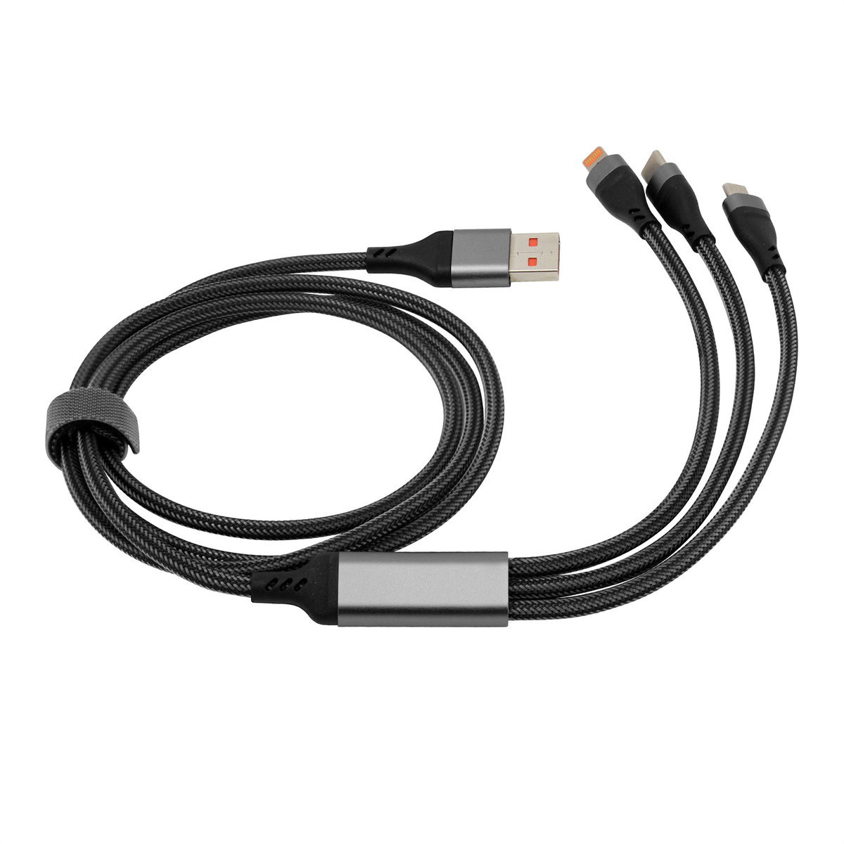Cable De Carga Rápida Spidy 120 cm trenzado personalizado con logo empresa - Cables de Carga corporativo Chile