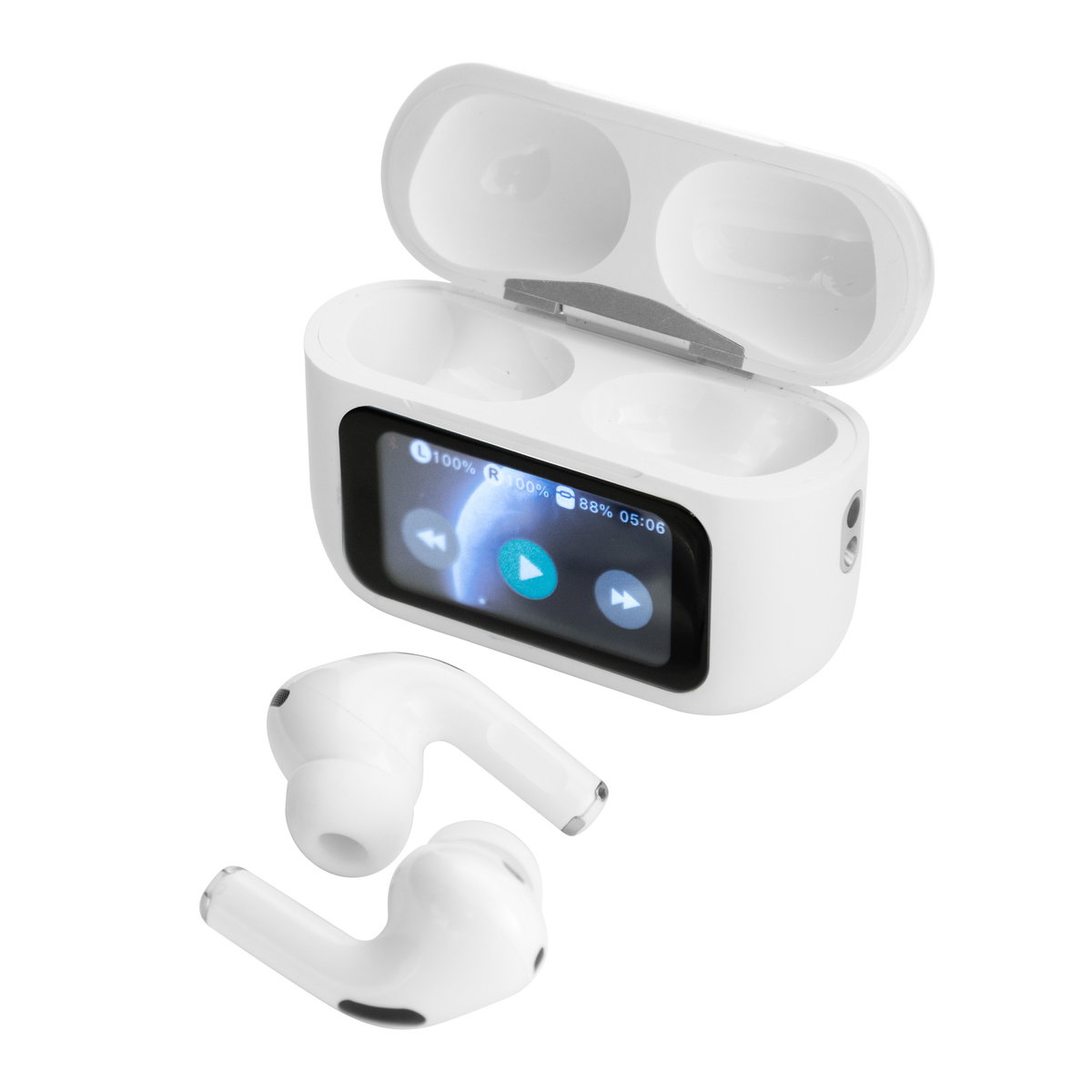 Auriculares Bluetooth Epic 250 mAh plástico rígido personalizado con logo empresa - Merchandising corporativo Chile
