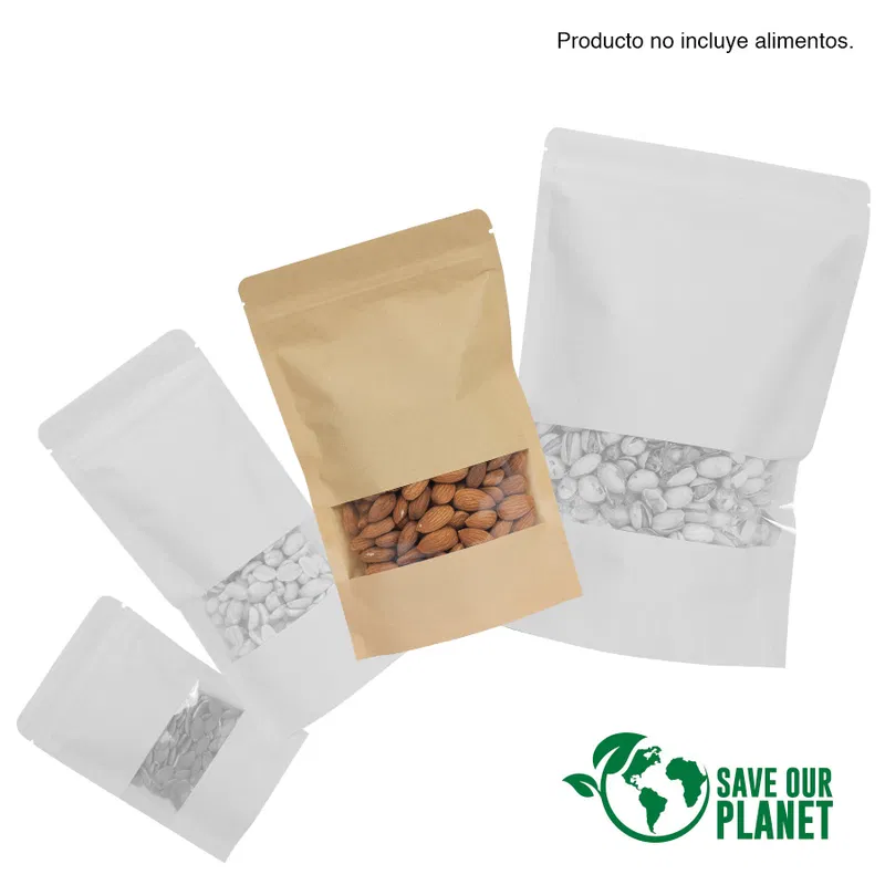 Bolsa Doypack 700 ml papel kraft Bolsa Doypack 700 ml papel kraft
