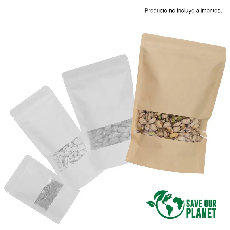 Bolsa Doypack 1500ml Papel Kraft Bolsa Doypack 1500ml Papel Kraft
