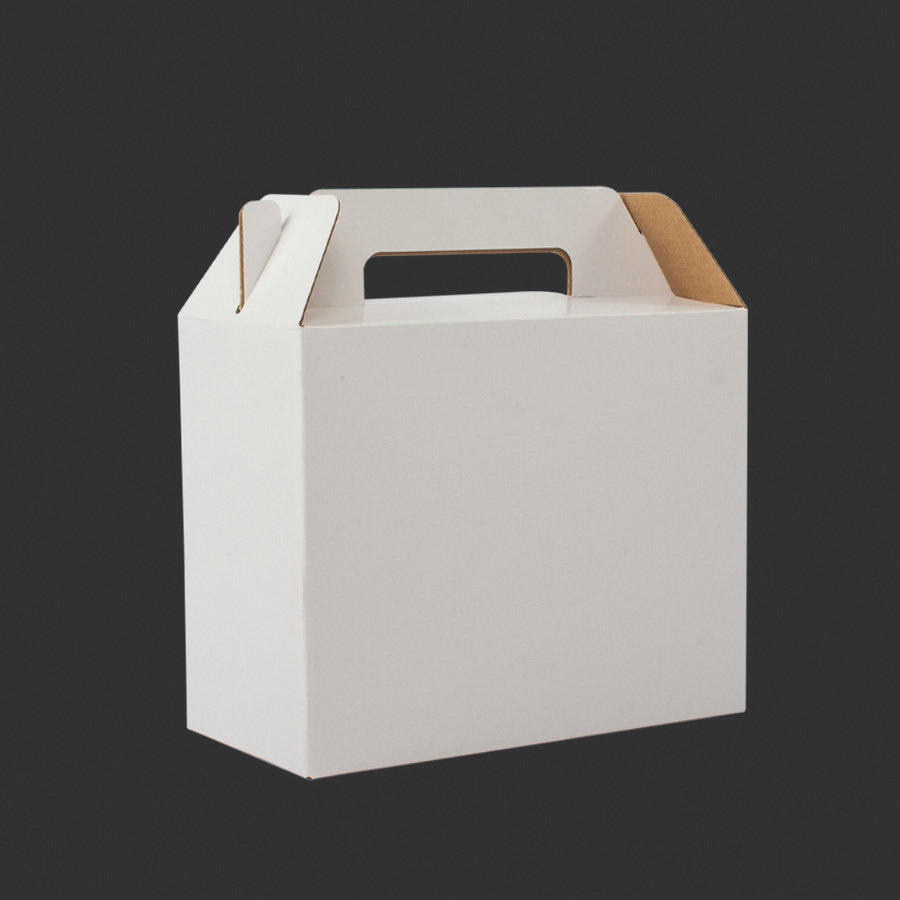 Caja Autoarmable Con Asas, 25x20x12 Cm microcanal E — vista destacada