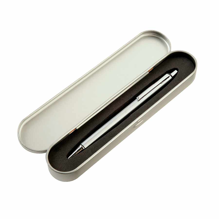 Estuche Metálico Para Bolígrafo metálico, 16 x 3 cm — vista destacada