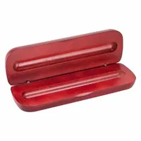 Porta-Bolígrafo De Madera barnizada, tapa bisagra