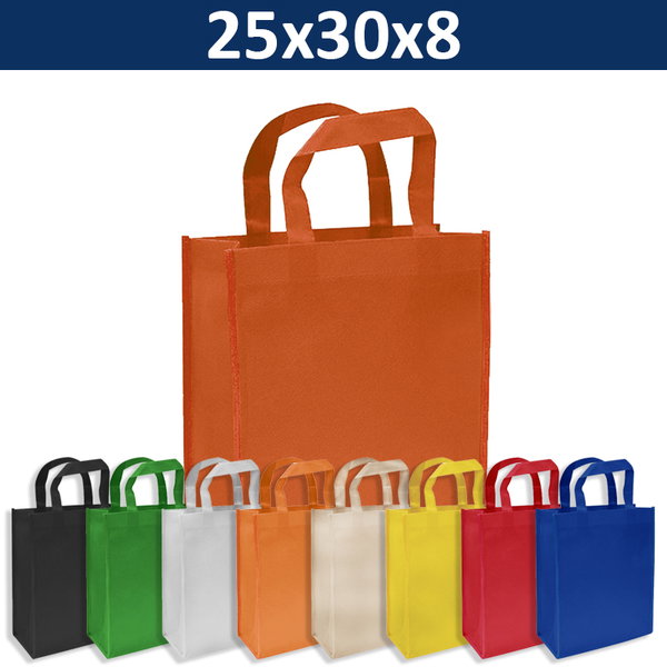 Bolsa Tnt Reutilizable G02 TNT 25 x 30 x 8 cm personalizado con logo empresa - Merchandising corporativo Chile