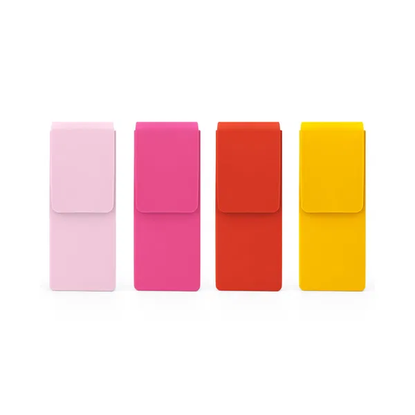 Cartuchera De Silicona Pouch con solapa imantada personalizado con logo empresa - Cartucheras y Estuches corporativo Chile