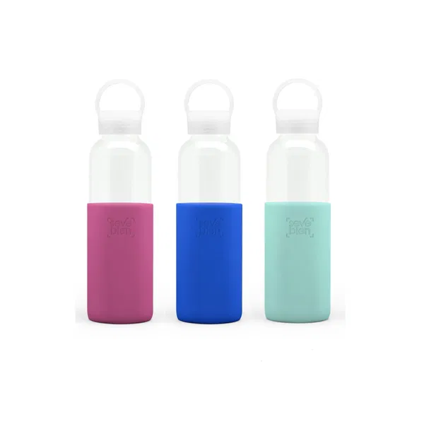 Botella Ó 500 500 ml vidrio de borosilicato personalizado con logo empresa - Botellas de Vidrio corporativo Chile