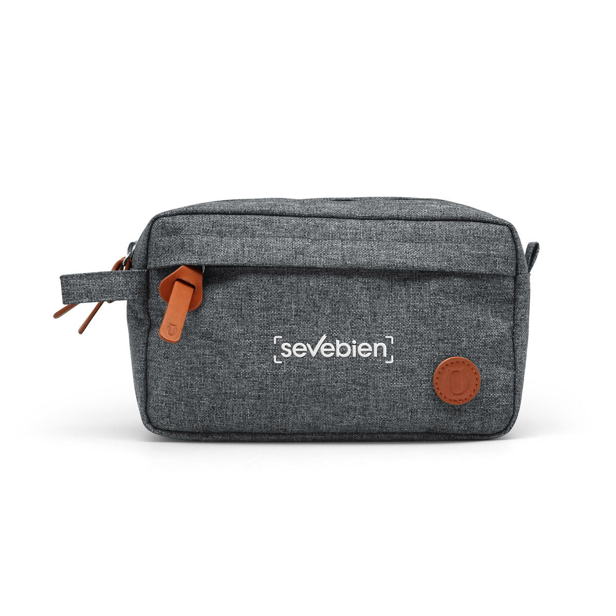 Necessaire U-Kit poliéster y cuero ecológico — vista destacada