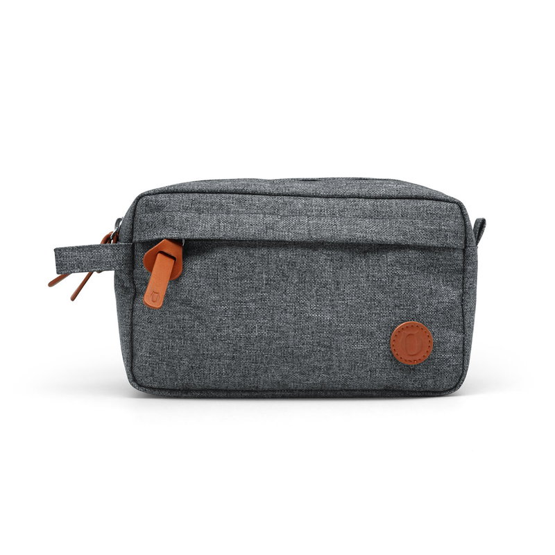 Necessaire U-Kit poliéster y cuero ecológico