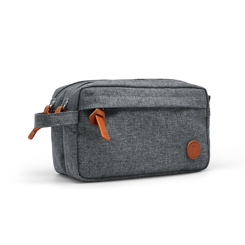 Necessaire U-Kit poliéster y cuero ecológico