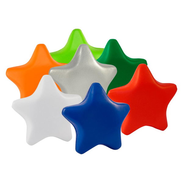 Estrella Anti-Stress Ø 8 x 3 cm espuma personalizado con logo empresa - Merchandising corporativo Chile