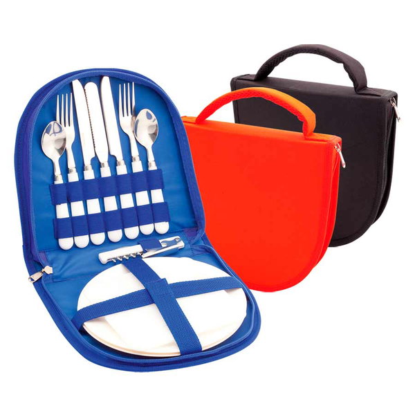 Set De Picnic Para 2 Personas platos melamina personalizado con logo empresa - Merchandising corporativo Chile