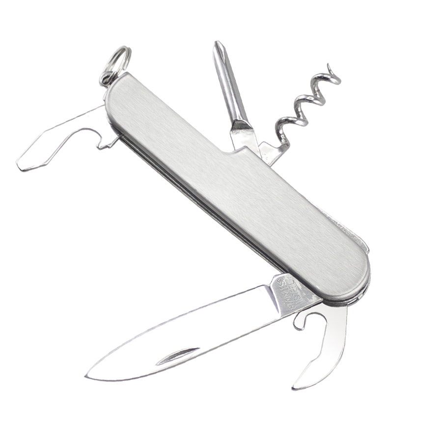 Cortaplumas 5-En-1 acero inoxidable plegable — vista destacada