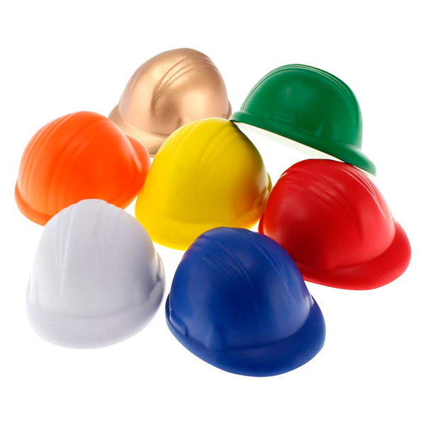Casco Anti-Stress espuma personalizado con logo empresa - Merchandising corporativo Chile