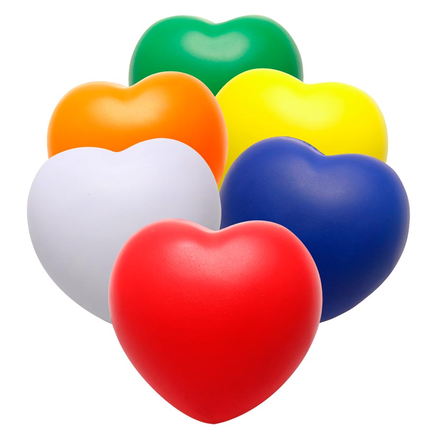 Corazón Anti-Stress espuma 7 x 6.7 x 4.6 cm — vista destacada