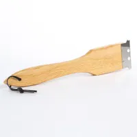 Escobilla Para Parrilla madera y alambre cobre