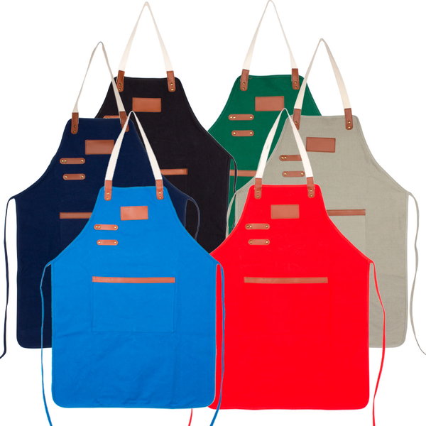 Pechera Asador Canvas Algodón 10 Onzas 60x80 cm personalizado con logo empresa - Merchandising corporativo Chile