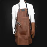 Set Asador De Gamuza De Búfalo cuero genuino