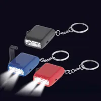 Llavero-Linterna Led Dínamo 2 LEDs plástico