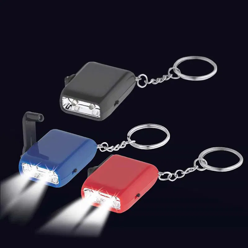 Llavero-Linterna Led Dínamo 2 LEDs plástico Llavero-Linterna Led Dínamo 2 LEDs plástico