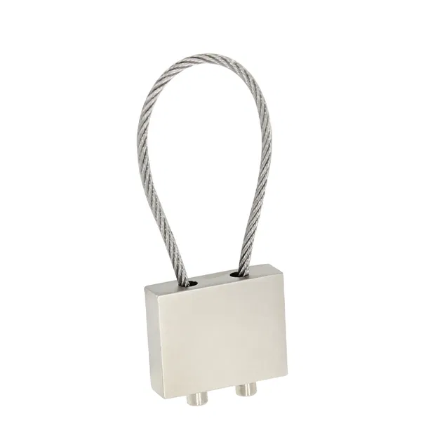 Llavero Metálico Candado metal con estuche Llavero Metálico Candado metal con estuche personalizado con logo empresa - Llaveros Metálicos corporativo Chile