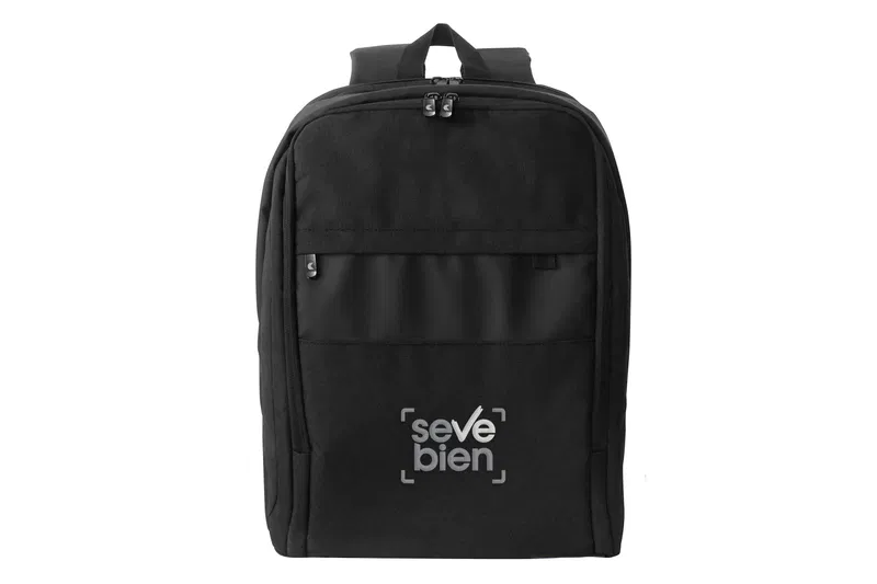 Mochila Net&tech poliéster 300D con cremallera