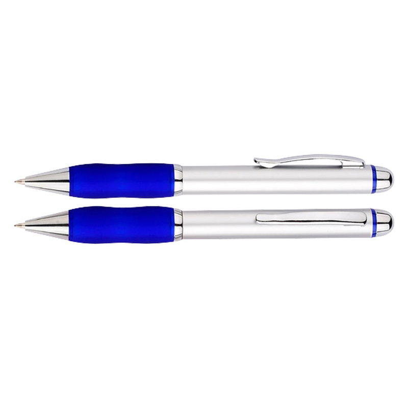 Bolígrafo Plástico Qasar Silver tinta azul