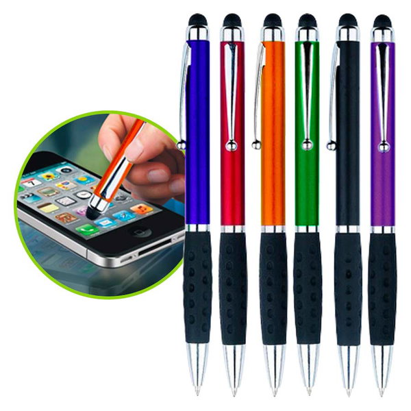 Bolígrafo Touch-Screen cuerpo metálico personalizado con logo empresa - Merchandising corporativo Chile