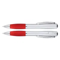 Bolígrafo Con Linterna Led plástico y clip cromado