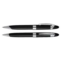 Bolígrafo Metálico Black Pearl, tinta azul